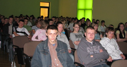 Wycieczka uczniów klas III gimnazjum do szkół średnich w Garwolinie