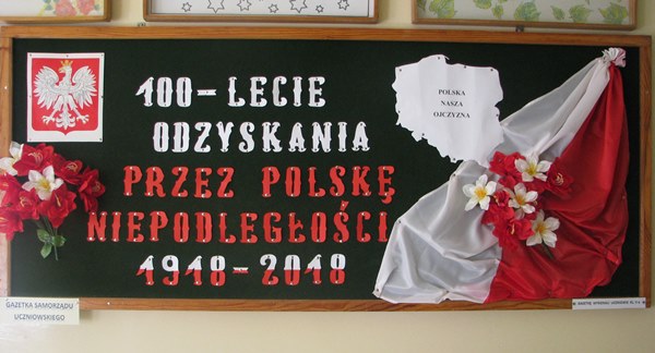 Szkolne obchody 100-lecia odzyskania Niepodległości przez Polskę
