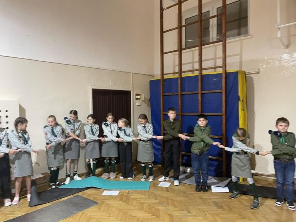 Zbiórka harcerska w Łaskarzewie